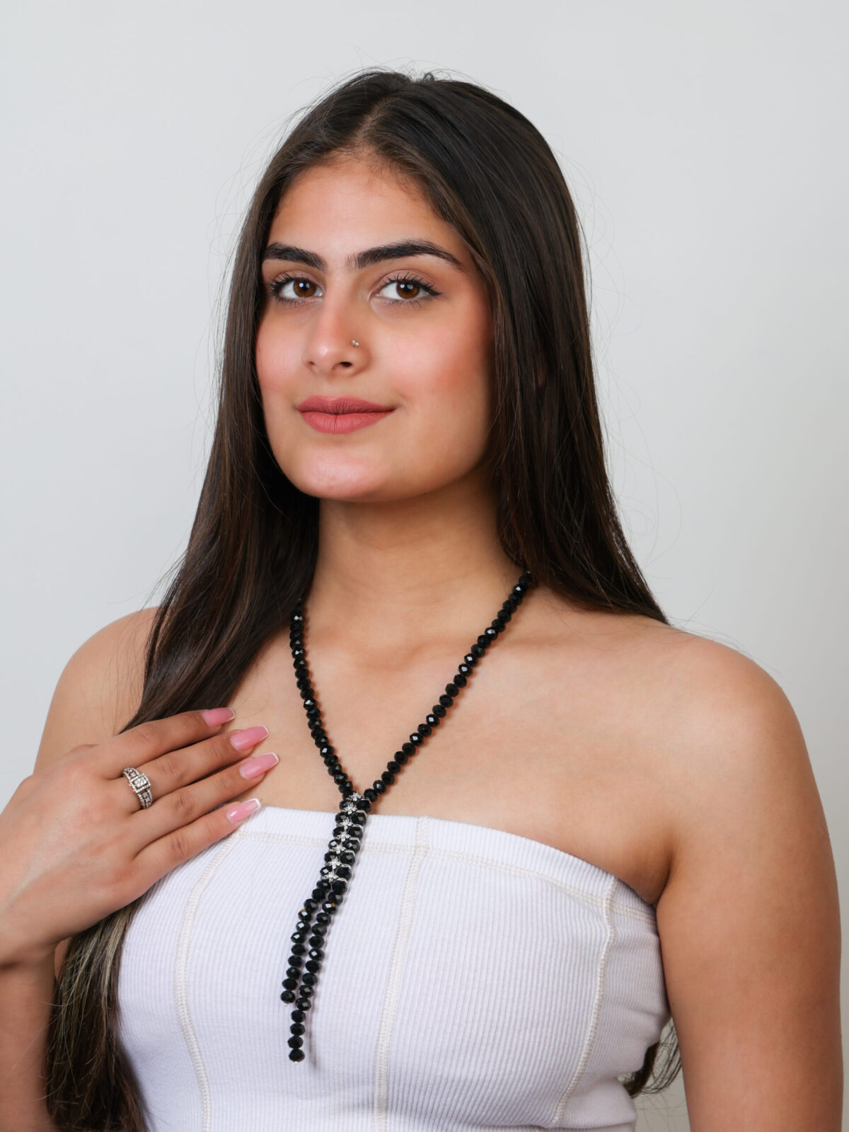 starred open necklace (single line)