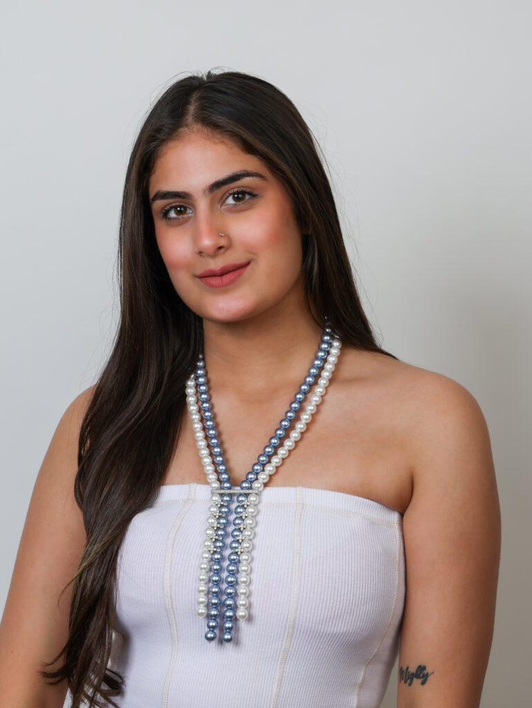 Starred Open Necklace (Double Line)