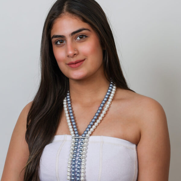 Starred Open Necklace (Double Line)