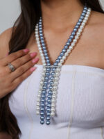 Starred Open Necklace (Double Line)