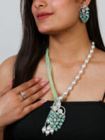 Frosted Mint Pendant Set